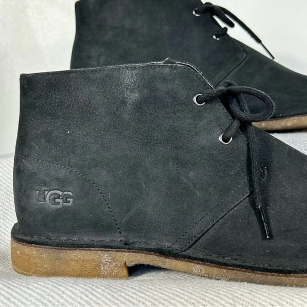 UGG Australia ENERO Men's NEW Leighton Chukka Boots in Black- Size 11 - Picture 7 of 13